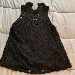 Lacey black top!